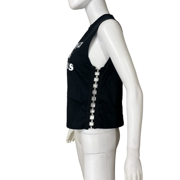 Charlotte Russe Black Sleeveless Metal Hoops Sides
New - Picture 4 of 6